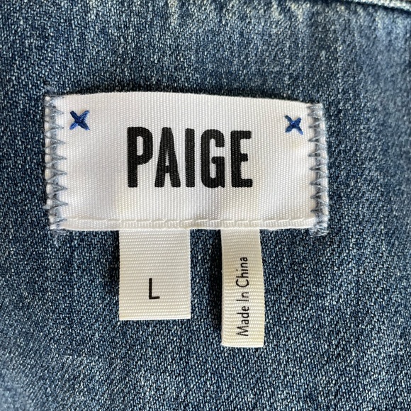 Paige Aveline Classic Denim Jacket Size large - Picture 5 of 6